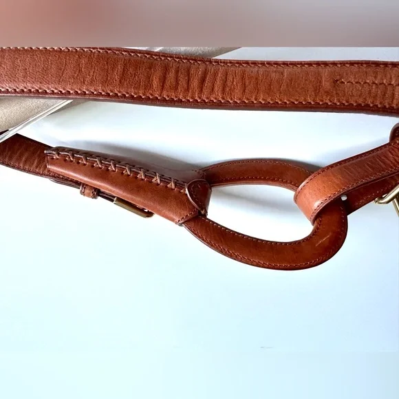 Ralph Lauren Purple Label Tri-strap O-ring Leather Belt - Picture 3 of 16